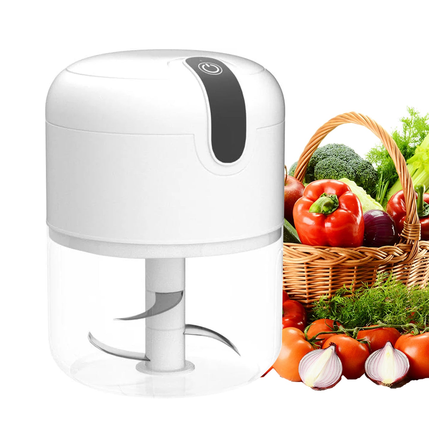 HEVOLER Electric Crushers, Portable Cordless Garlic Mincer Masher,Meat Grinder with USB Charging For Vegetable, Chili, Fruits, Ginger