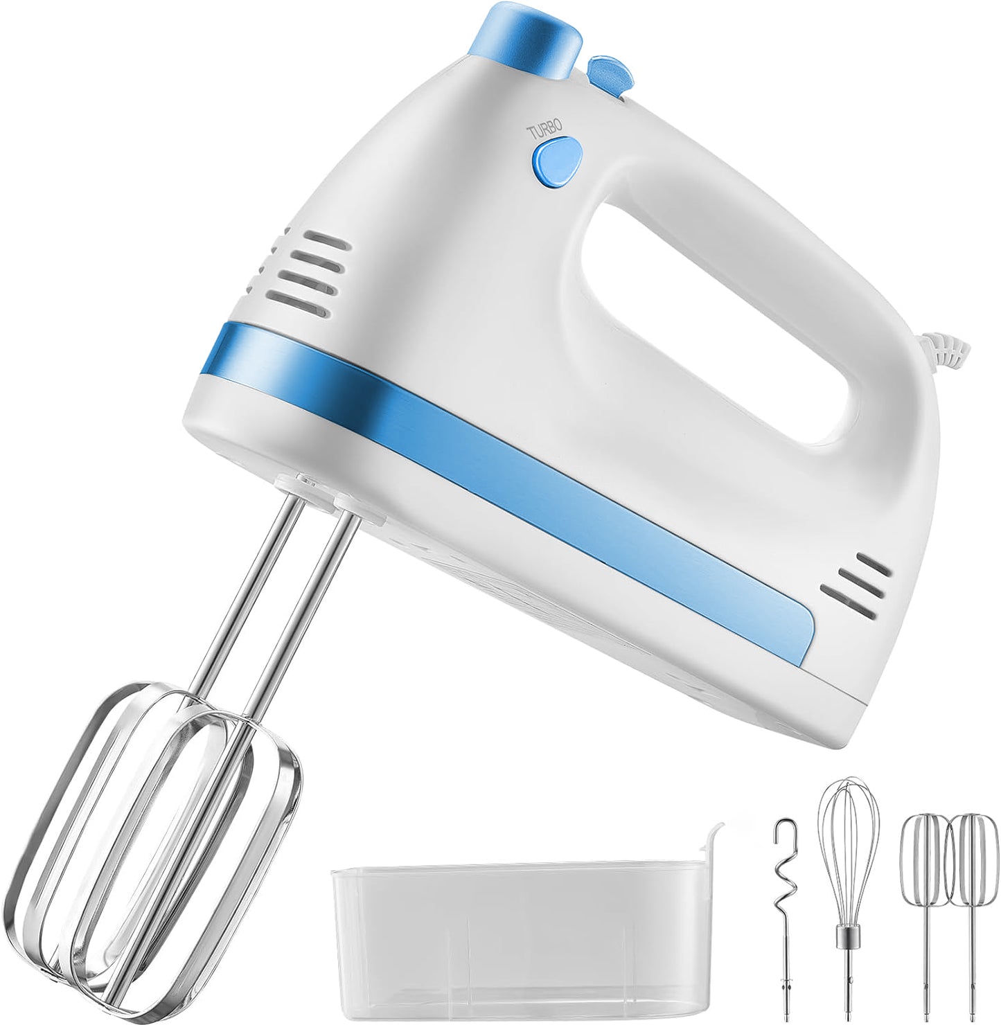 HEVOLER Electric Hand Mixer, Portable Electric Handheld Mixer Baking Supplies for Whipping Mixing Egg Cookie Cake Cream Batter