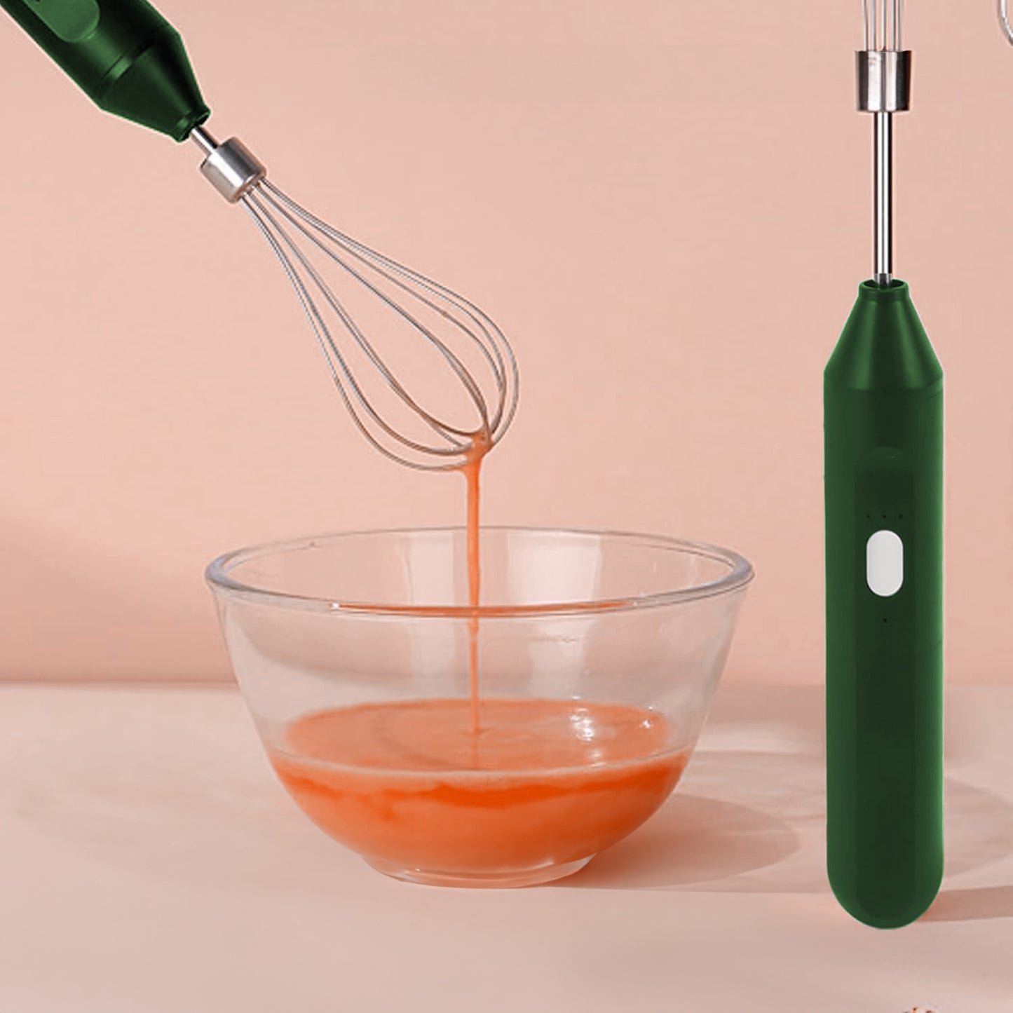 HEVOLER Electric Egg Beater, Rechargeable Handheld Electric Mixing with 3 Speed for Home Baking
