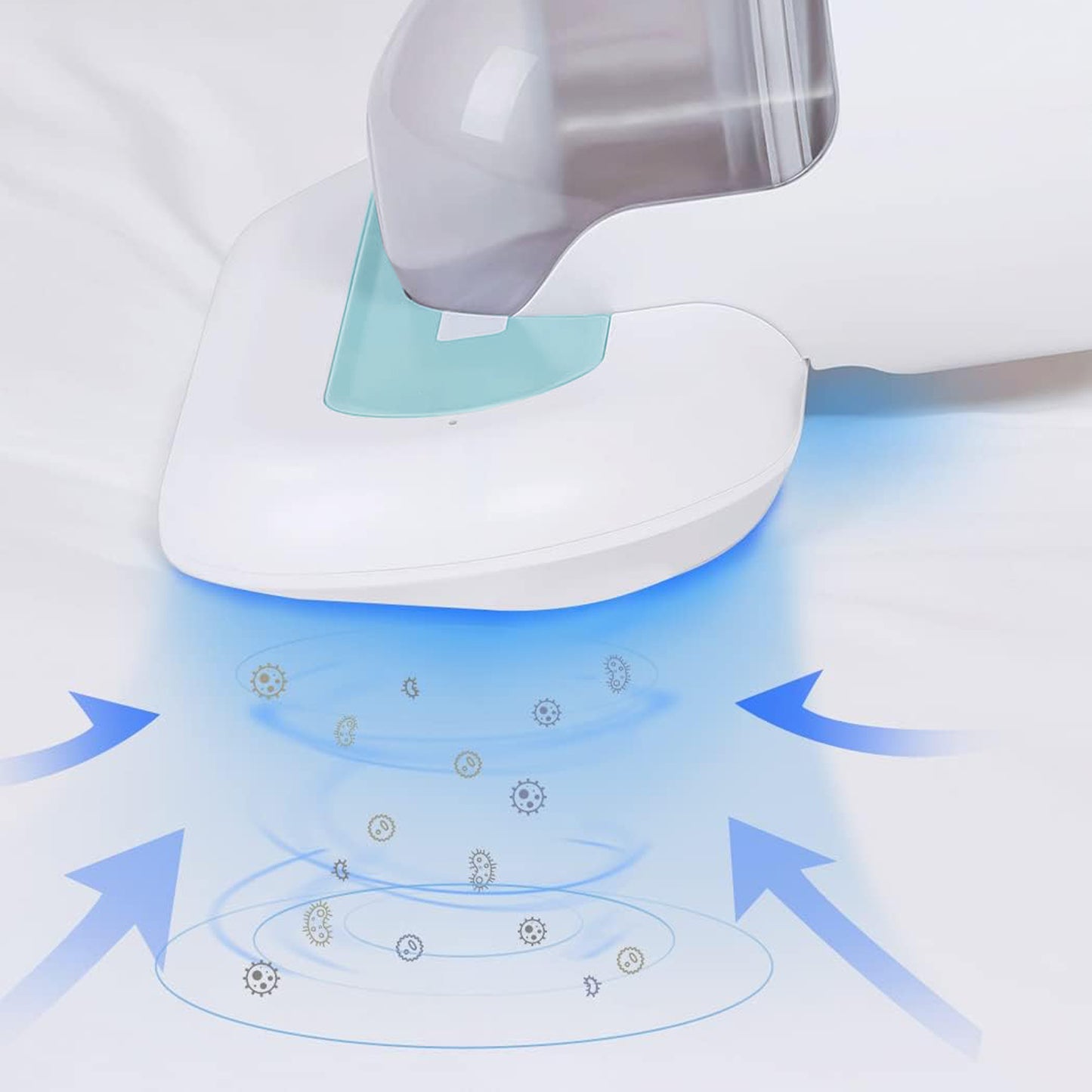 HEVOLER Mattress Vacuum Cleaner, Bed Vacuum Cleaner High Frequency Double Beat Low Noise, Handheld Vacuum for Bed, Mattress, Pillow, Sofa Cleaning