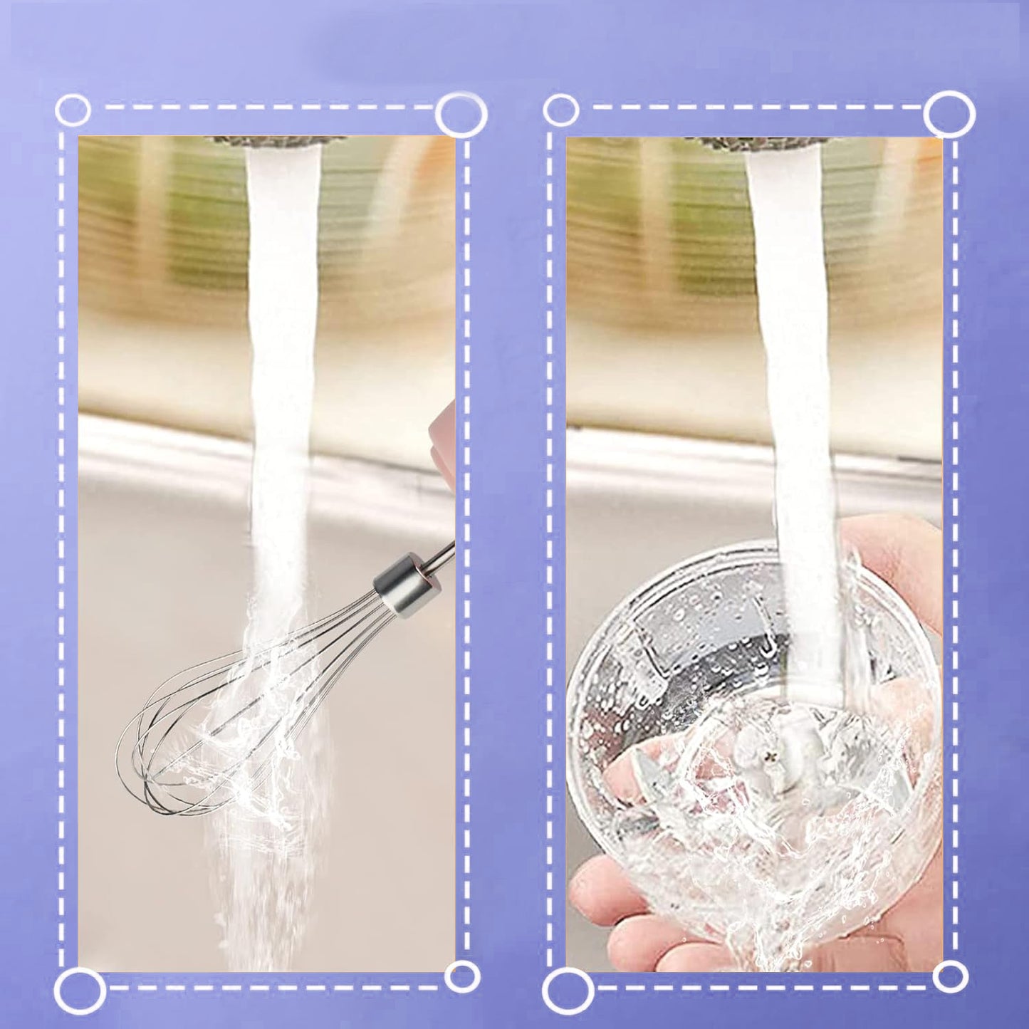 HEVOLER Electric Whisk, USB Rechargeable Detachable Handheld, Good Helper in the Kitchen Making Cakes