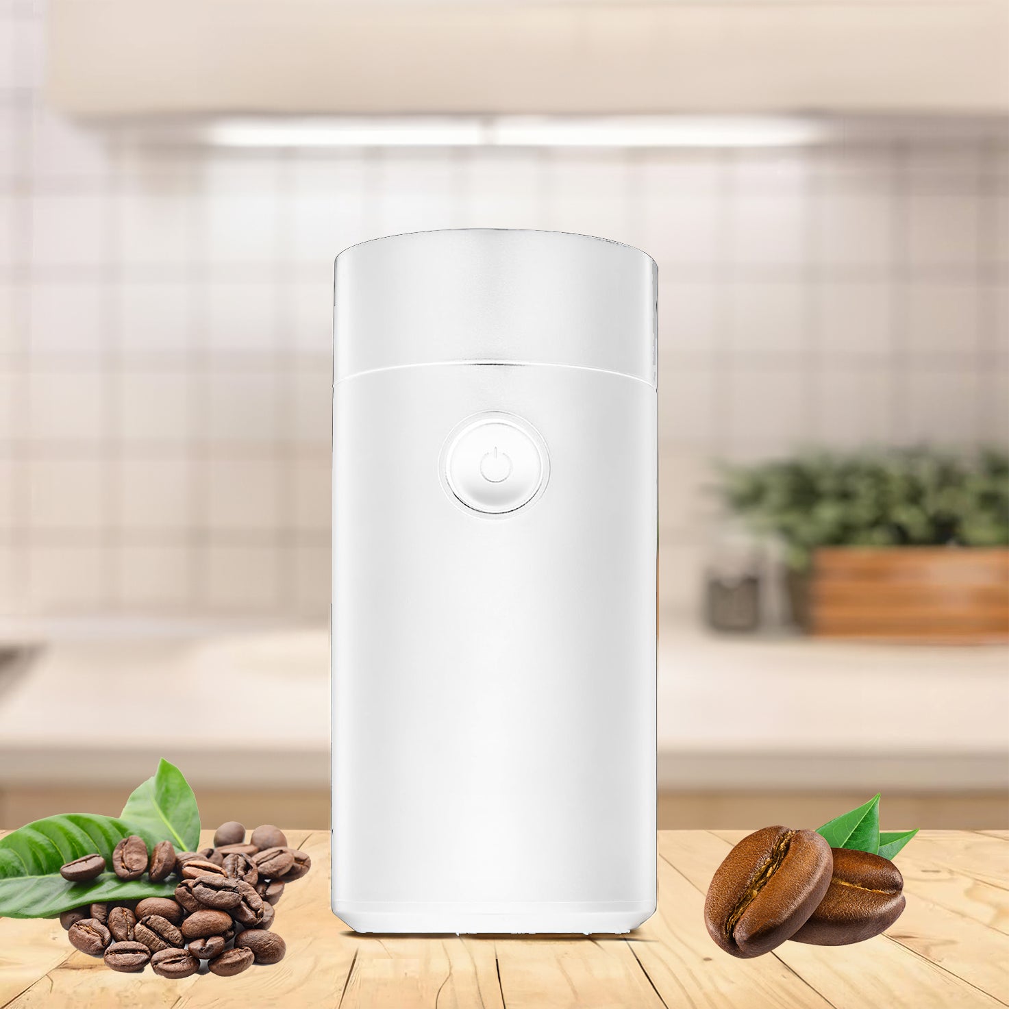 home humidifier near coffee grinder